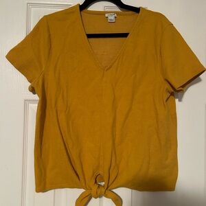 J. Crew Mustard Yellow Short Sleeve Top